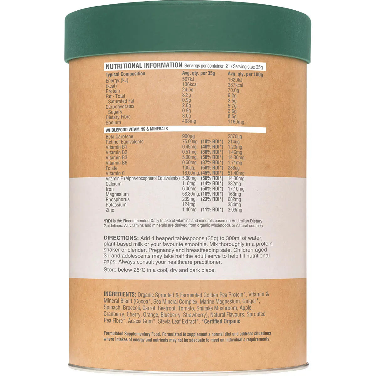 Amazonia
Raw Protein Daily Nourish Chocolate 750g