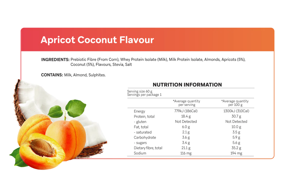 Apricot Coconut Smart Protein Bar 60g