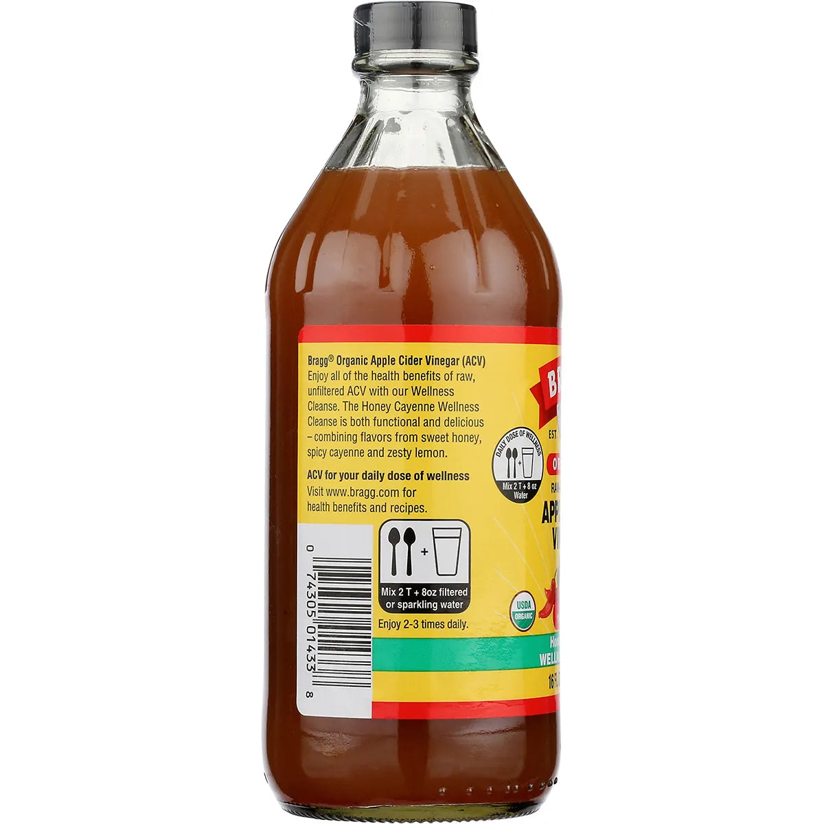 Organic Apple Cider Vinegar Honey Cayenne Wellness Cleanse 473ml