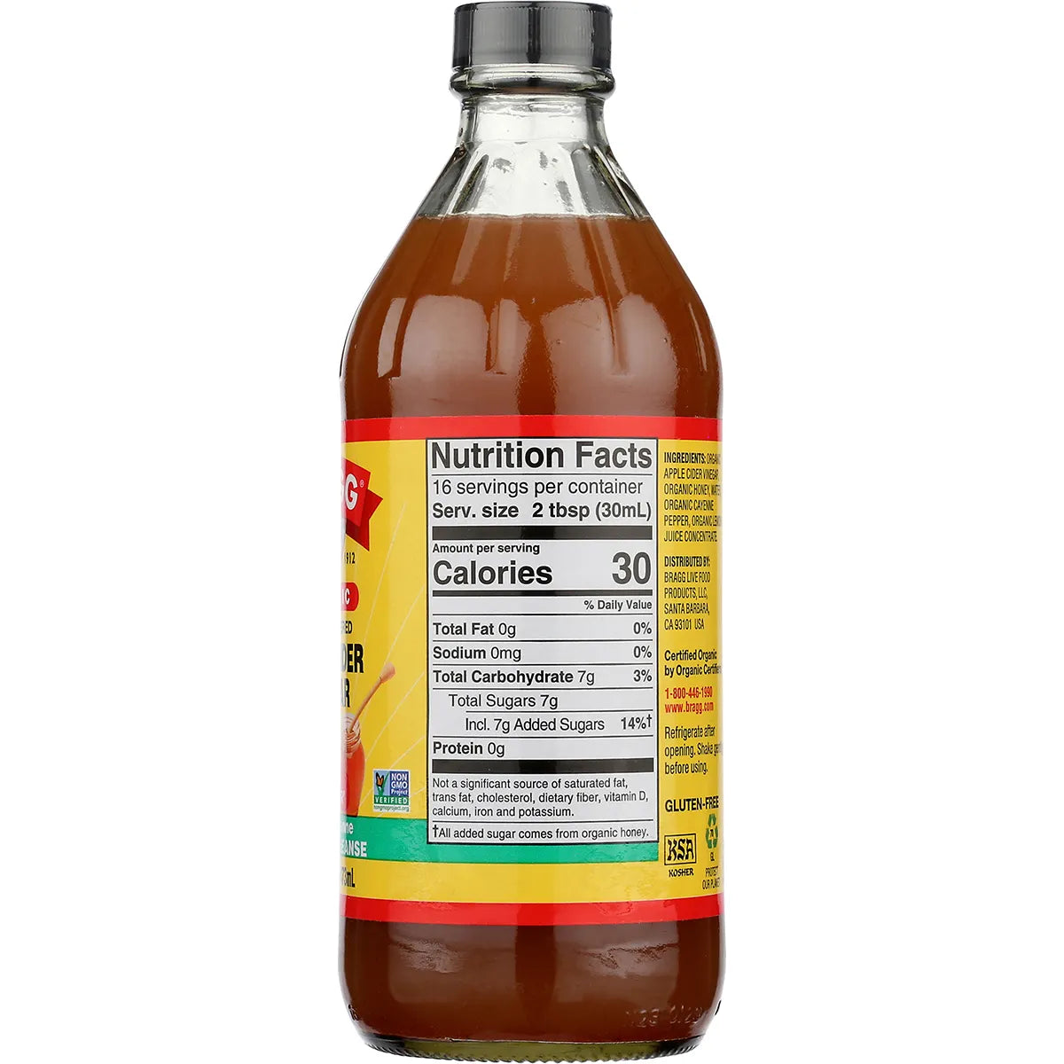 Organic Apple Cider Vinegar Honey Cayenne Wellness Cleanse 473ml