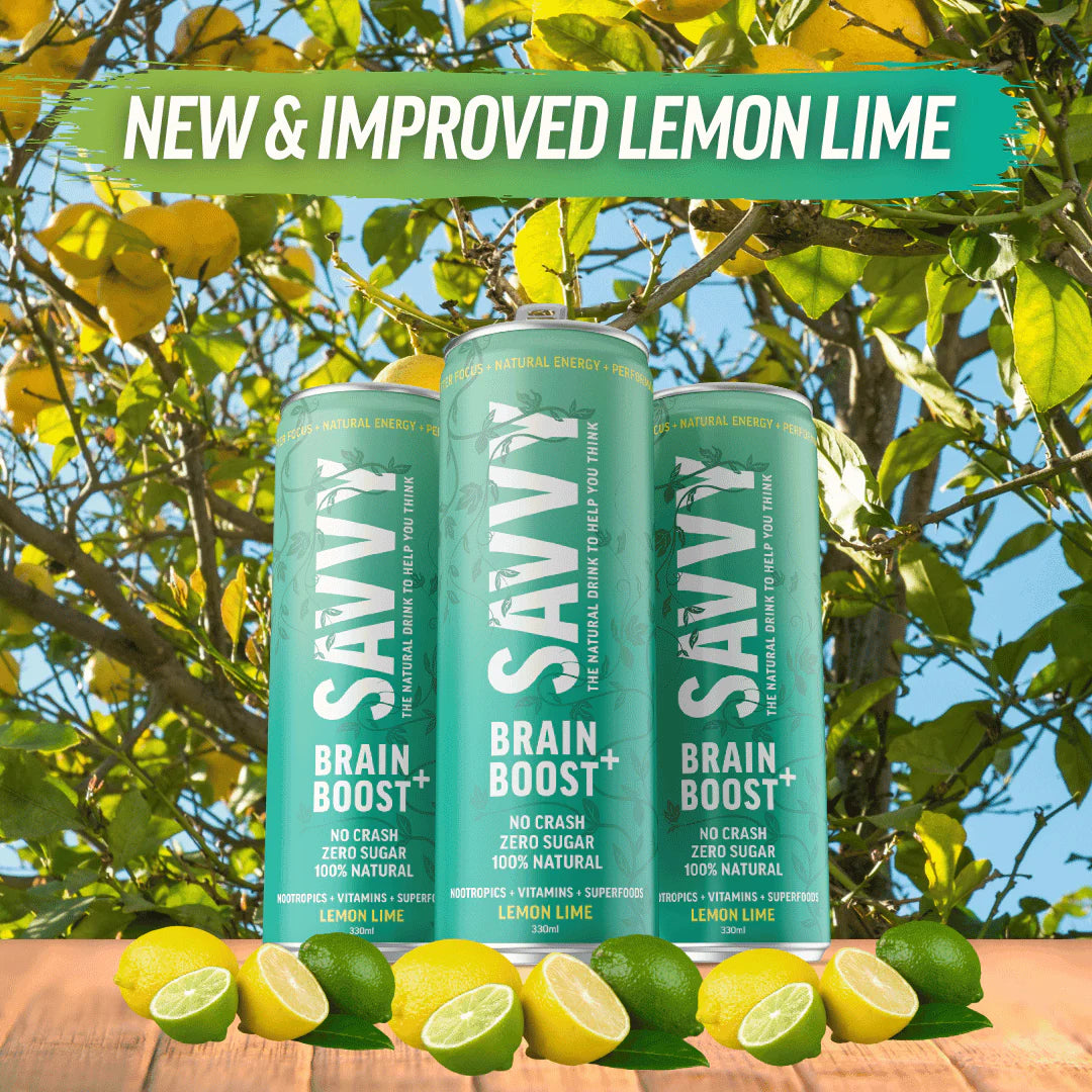 Brain Boost + Nootropic Drink Lemon Lime 330ml