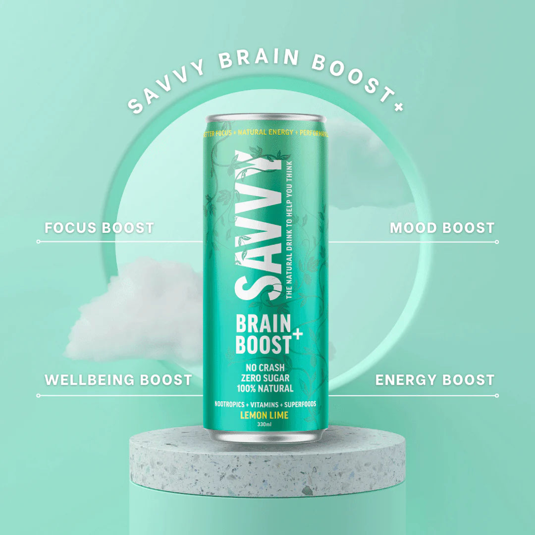 Brain Boost + Nootropic Drink Lemon Lime 330ml