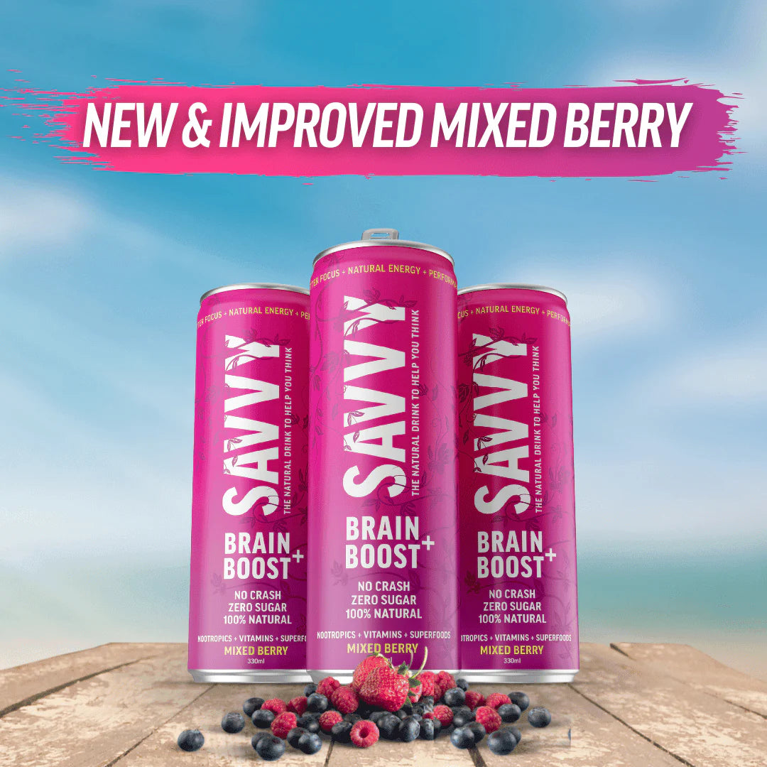 Brain Boost + Nootropic Drink Mixed Berry 330ml