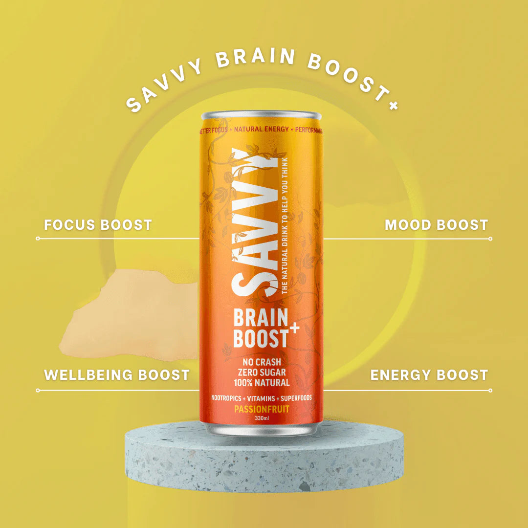 Brain Boost + Nootropic Drink Passionfruit 330ml