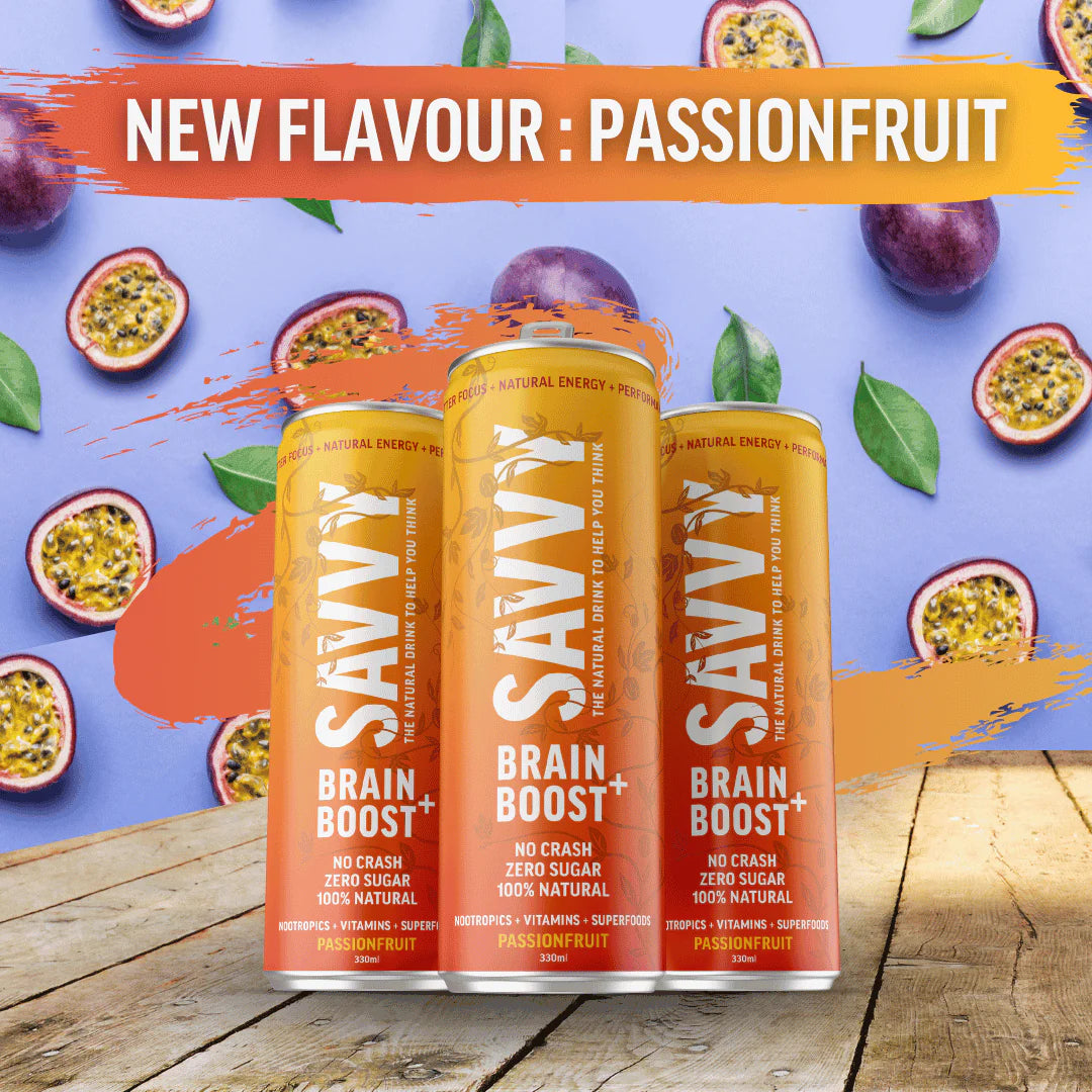 Brain Boost + Nootropic Drink Passionfruit 330ml