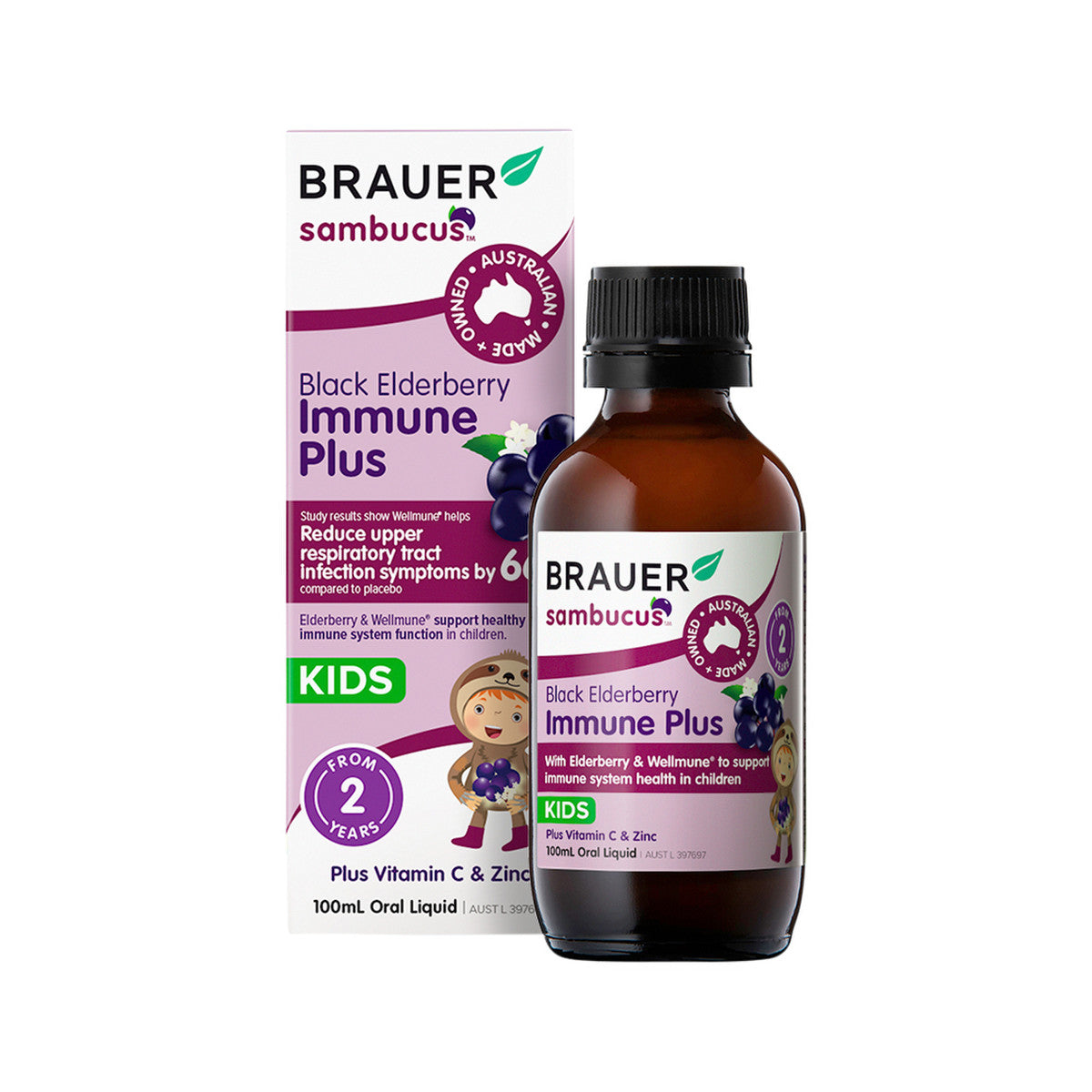 Black Elderberry Kids Immune Plus Oral Liquid 100ml