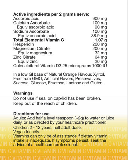 Complete Health Products
Vitamin C Powder 200g