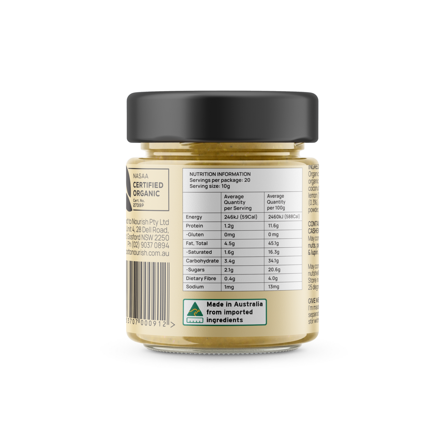 Sprouted Luscious Lemon Spread 200g
