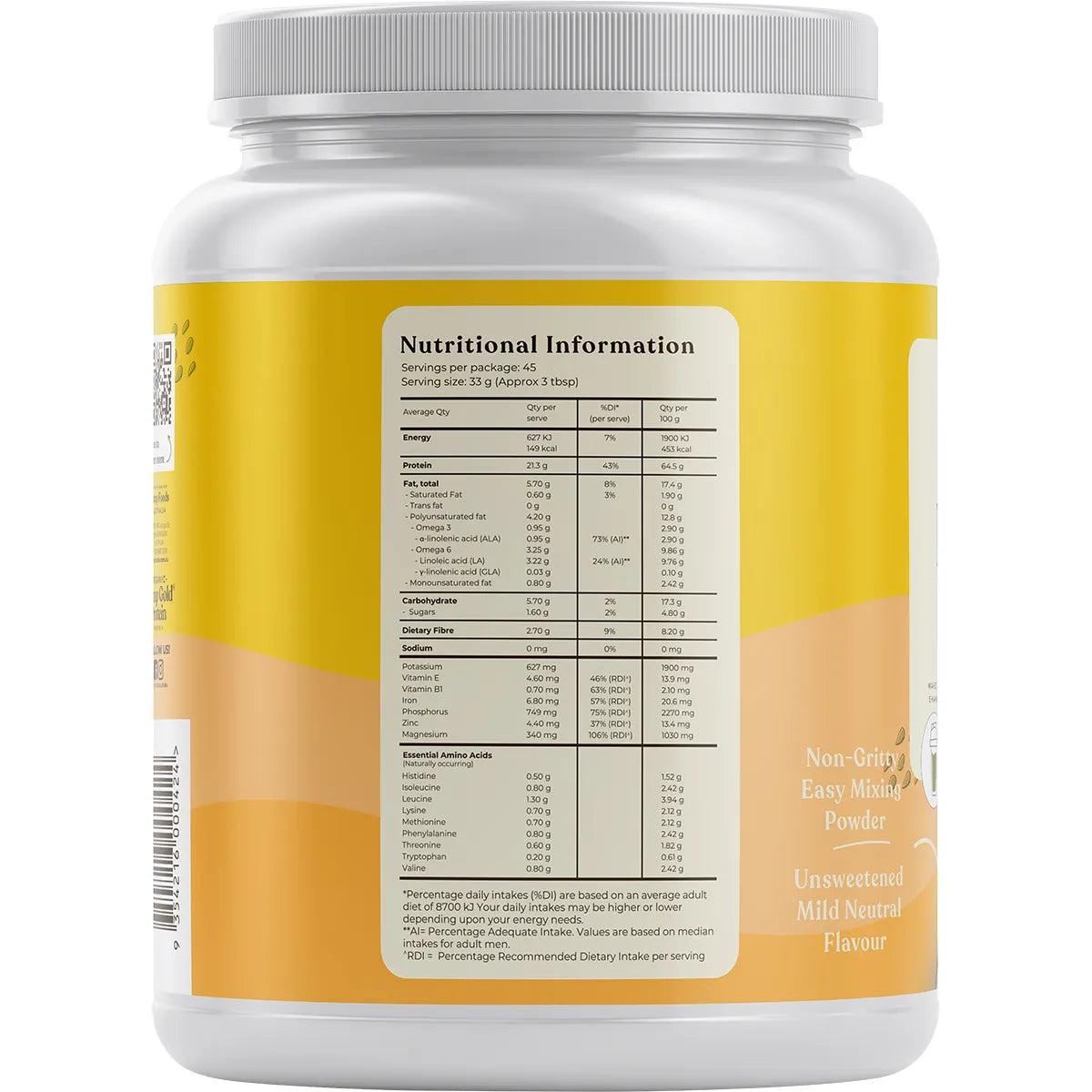 Hemp Foods Australia
Organic Hemp Gold Protein 1.5kg
