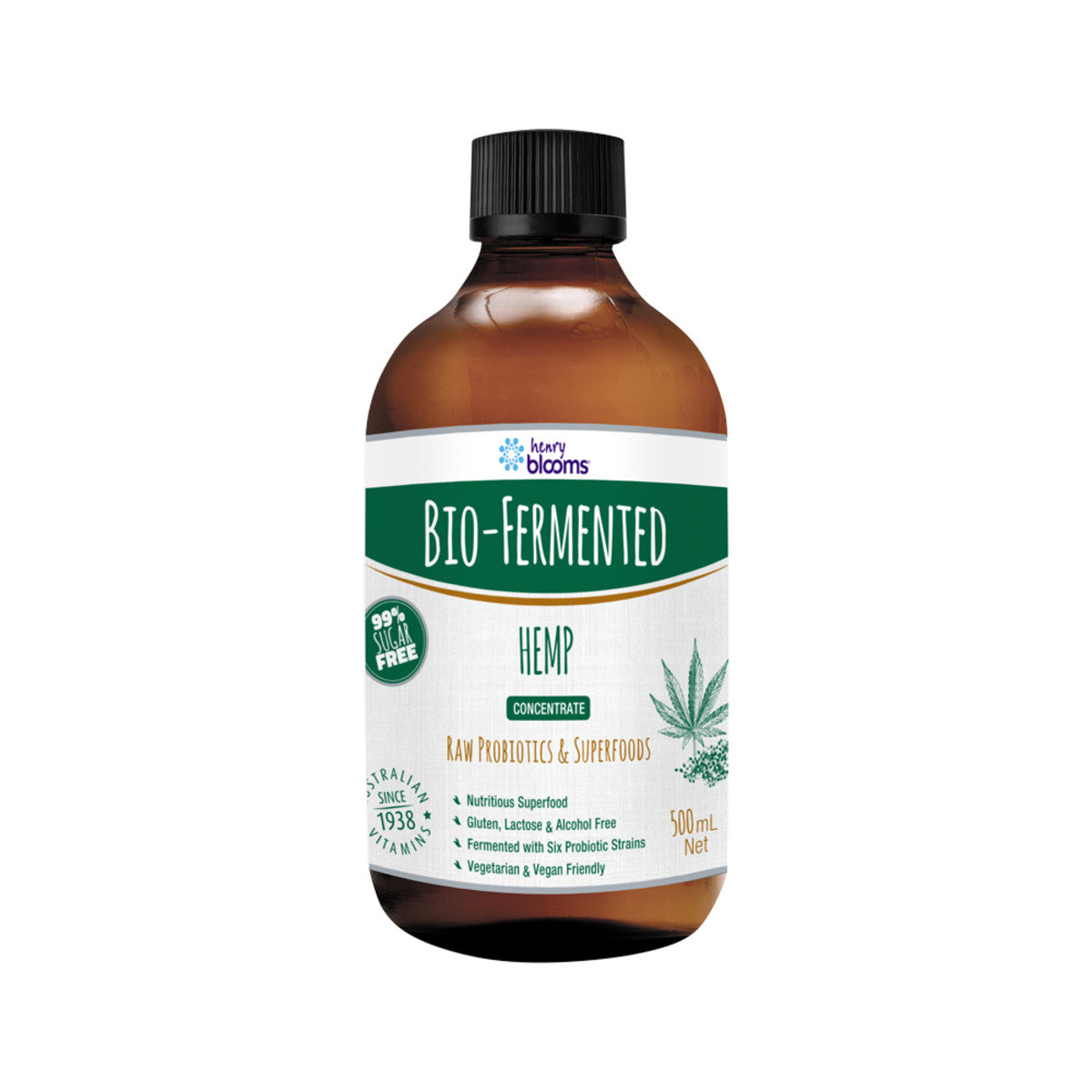 Bio-Fermented Hemp Concentrate 500ml front