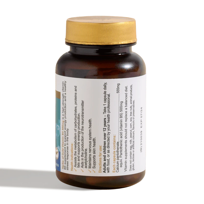 Herbs of gold Vitamin B5 500mg 60c
