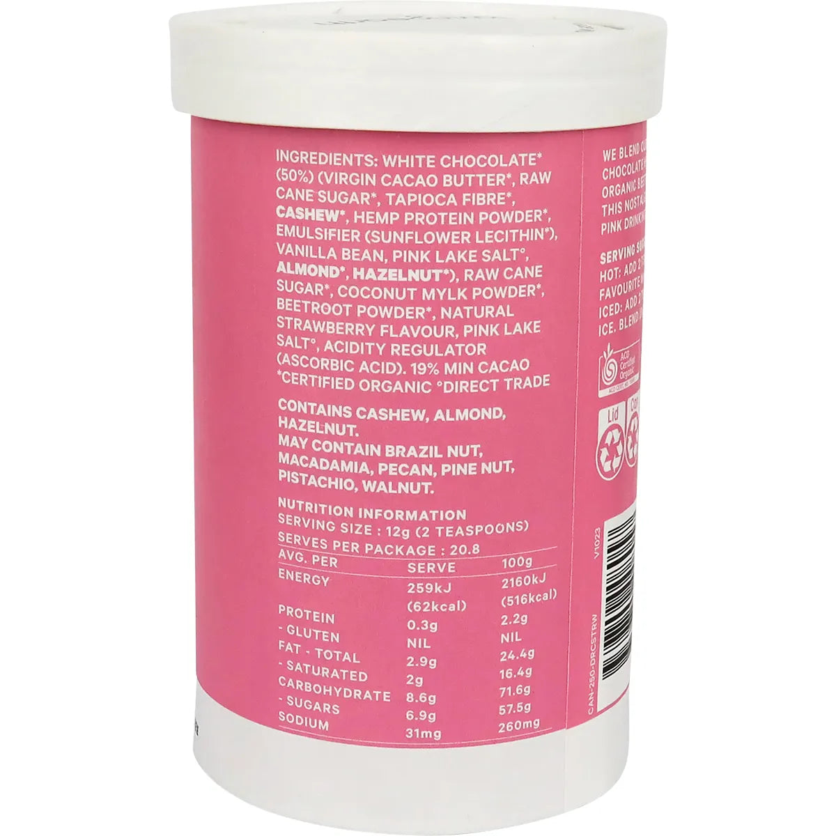 Drinking Chocolate Strawberry 250g2