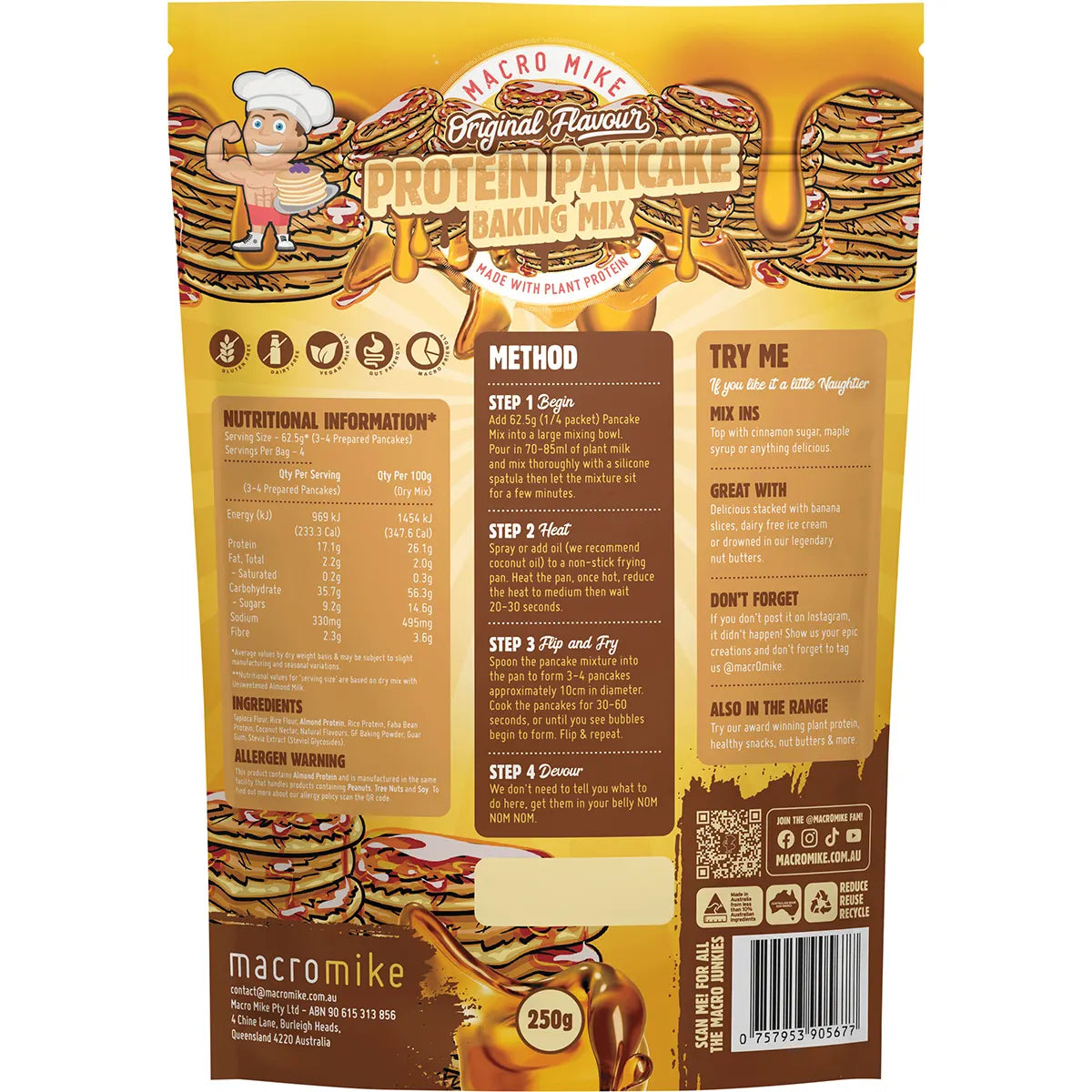 Protein Pancake Baking Mix Original 250g