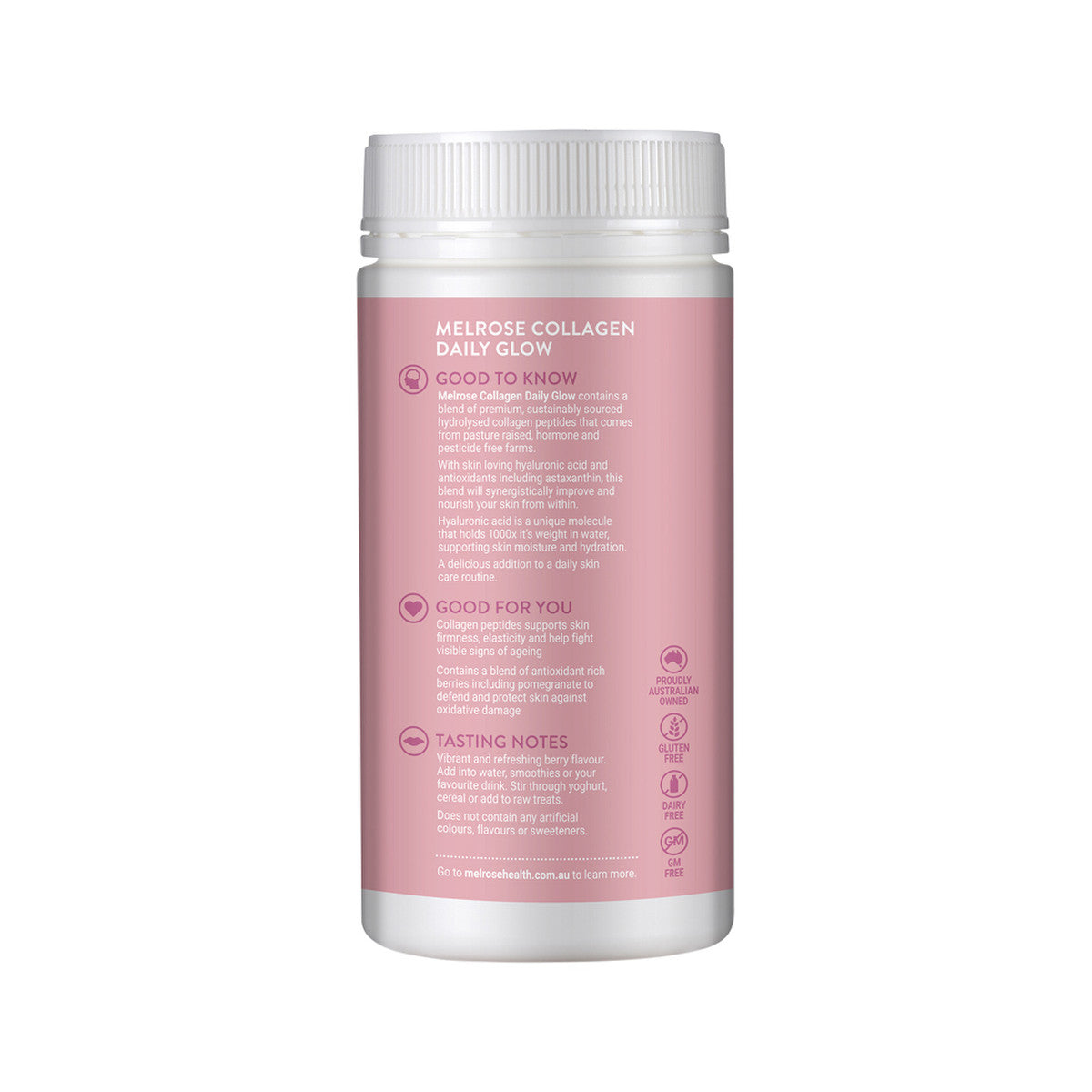Collagen Daily Glow + Hyaluronic Acid Berry Flavour Instant Powder 180g2