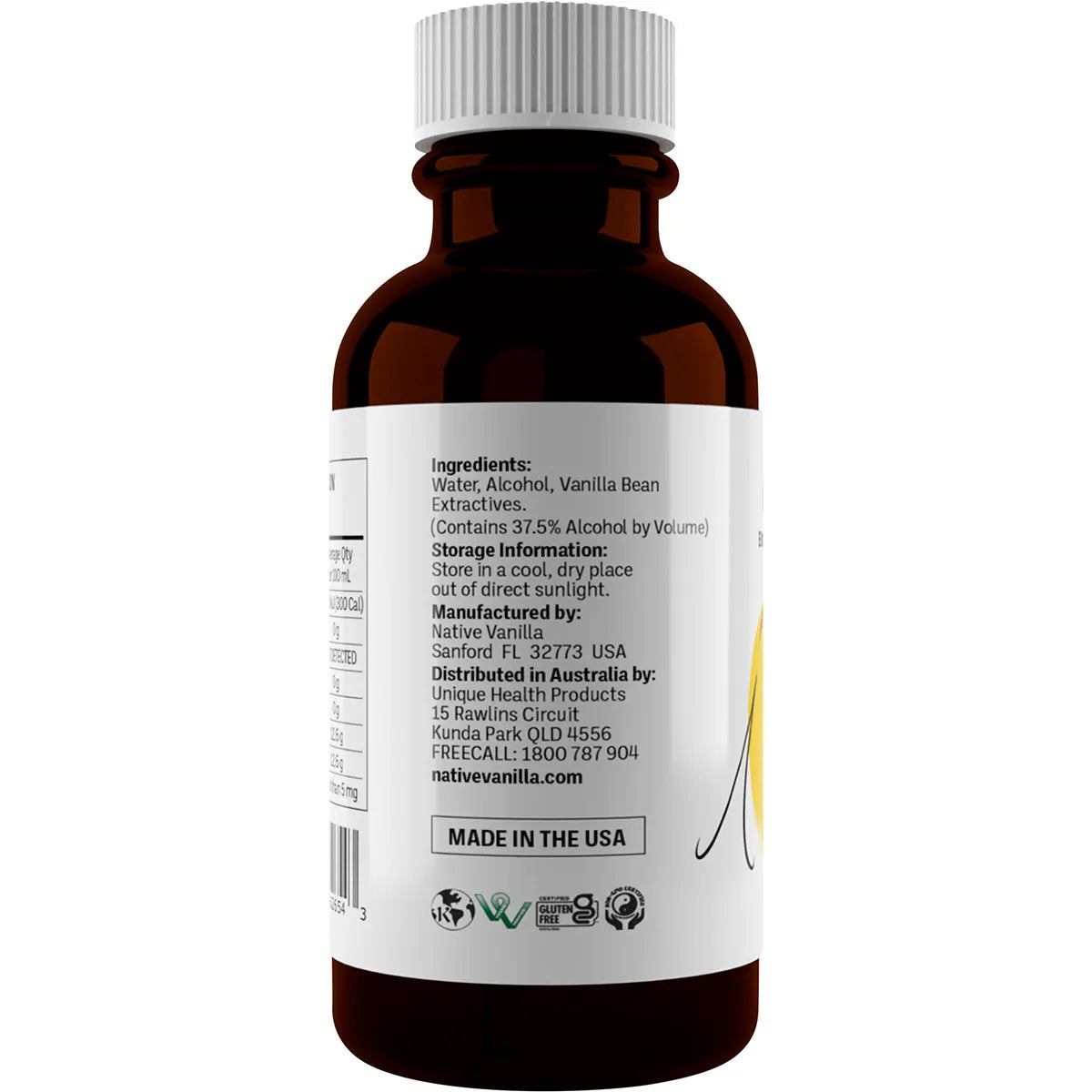 Native Vanilla
Pure Vanilla Extract 100ml