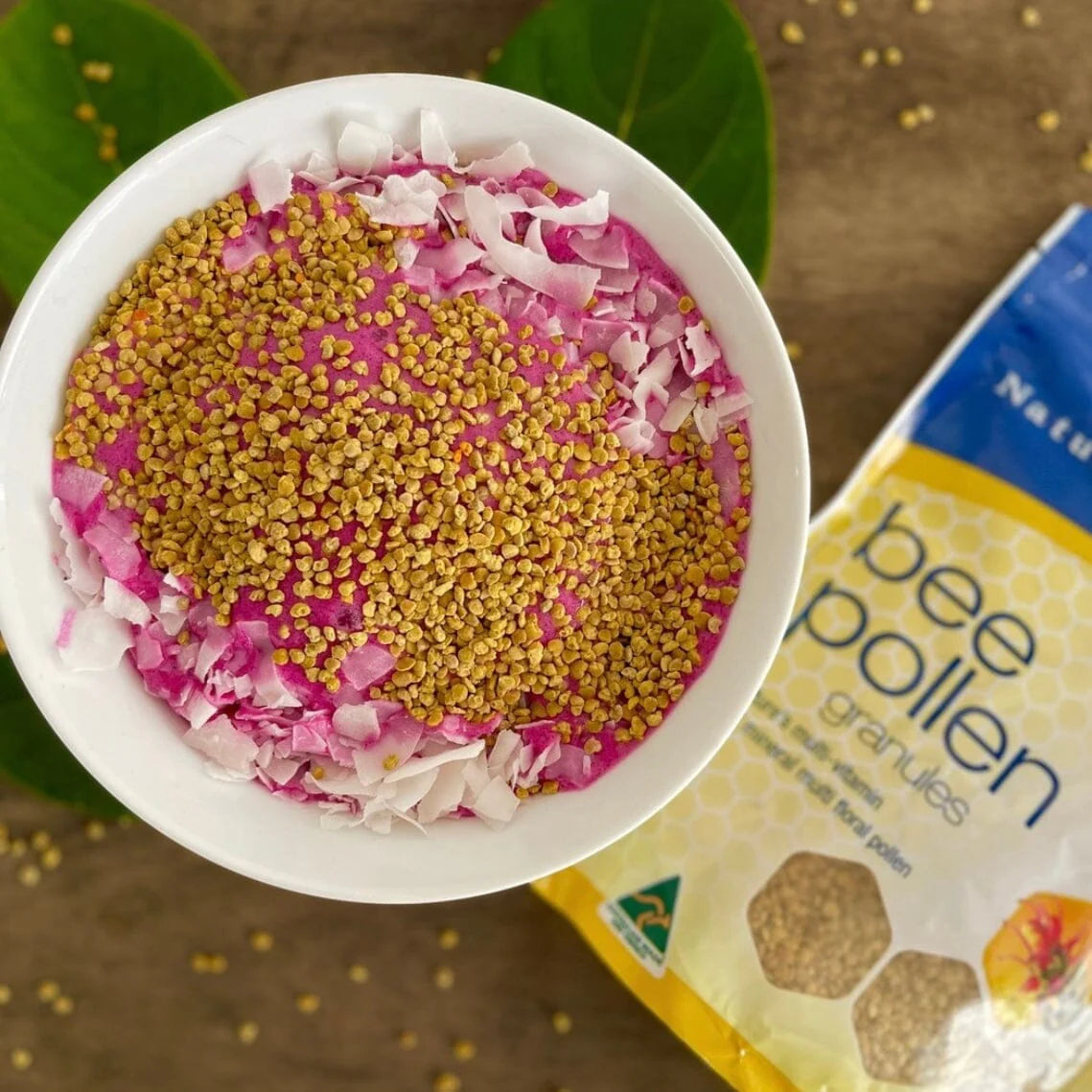 Australian Bee Pollen Granules (Non Irradiated) bowl