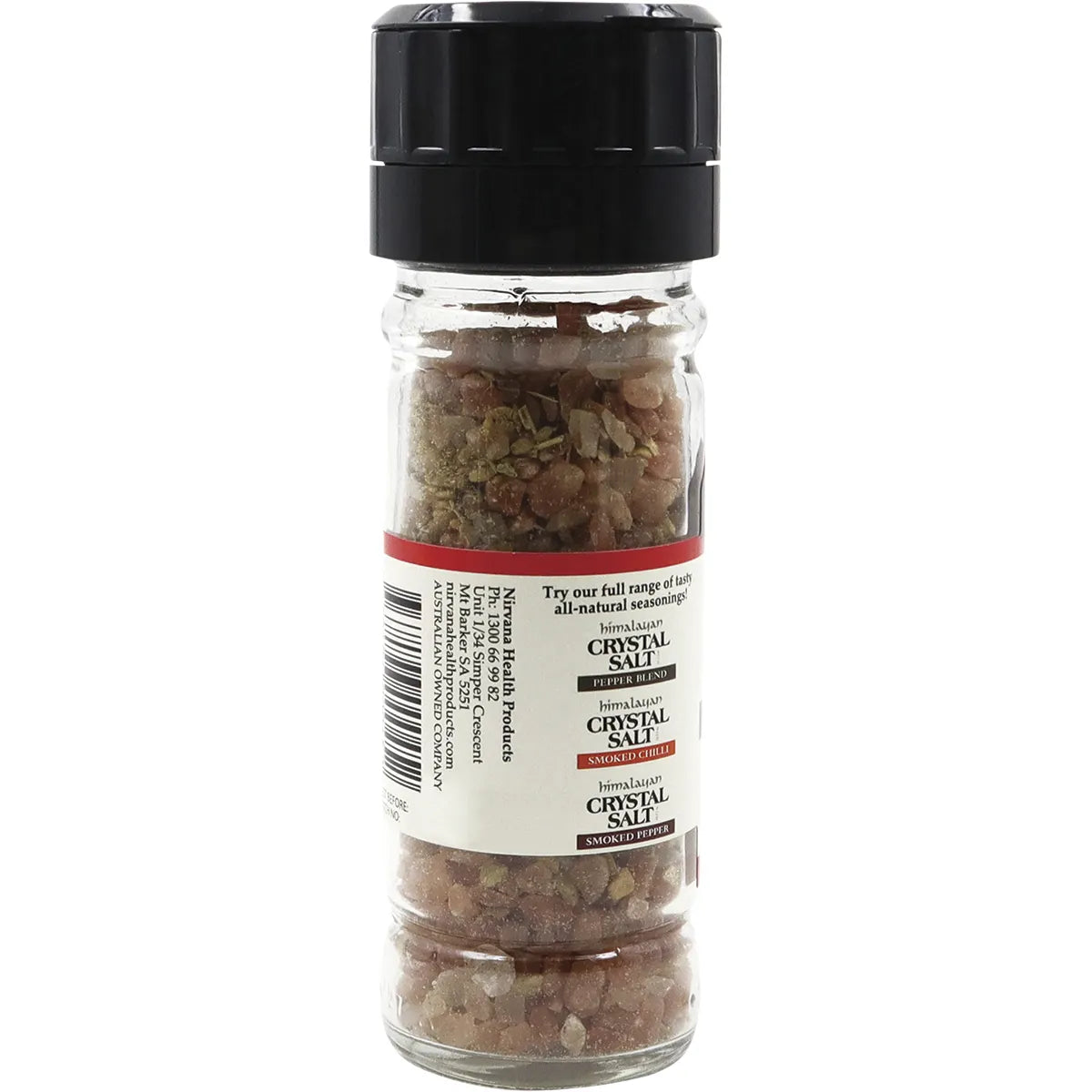 Nirvana Organics Himalayan Salt Herb Blend Glass Grinder 90g