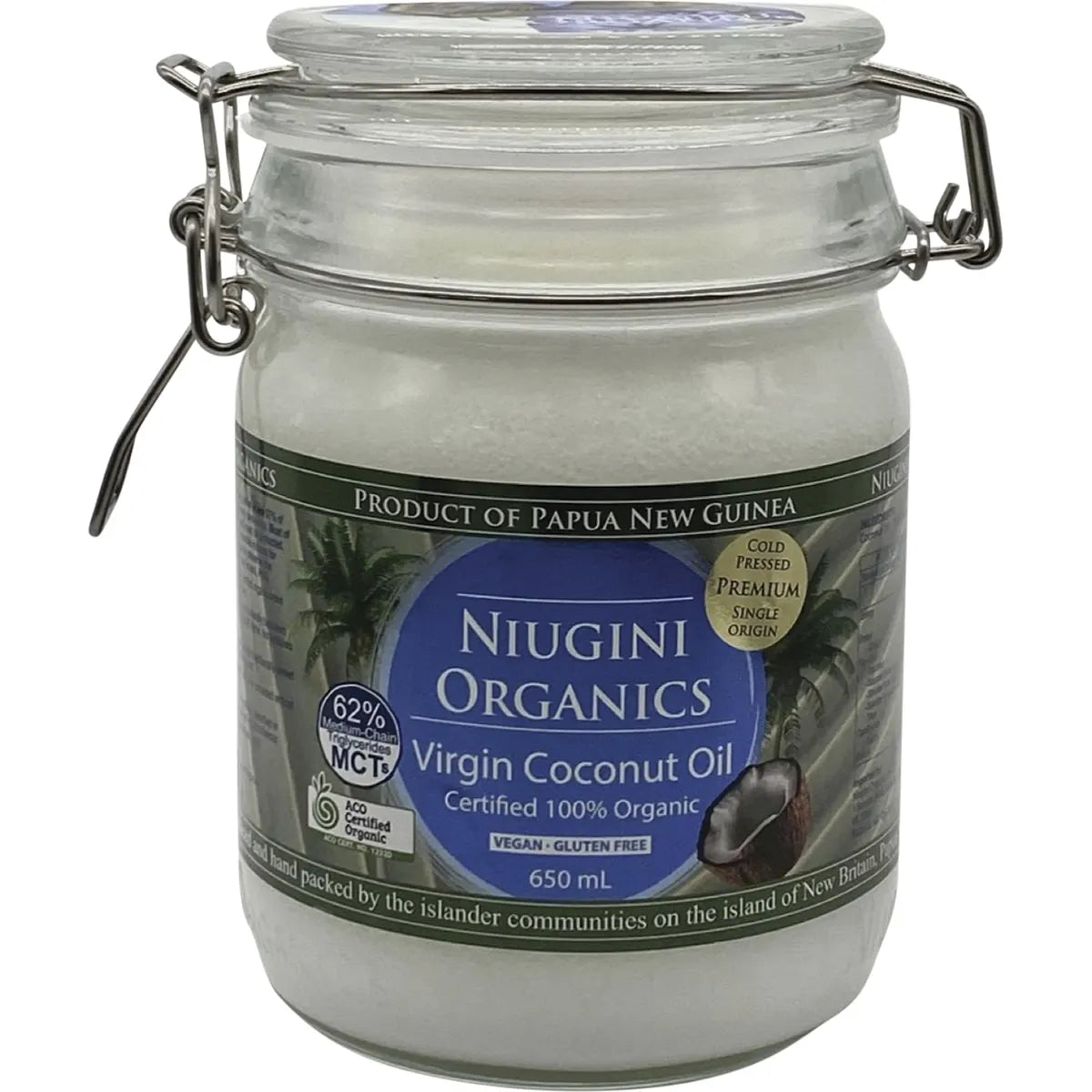 Organic 100% Pure Virgin Coconut Oil 650ml