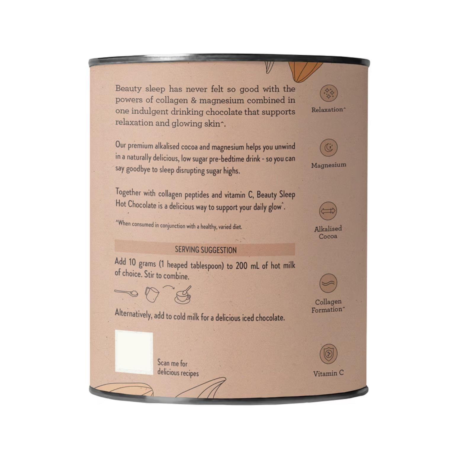 Nutra Organics Beauty Sleep Hot Chocolate 200g