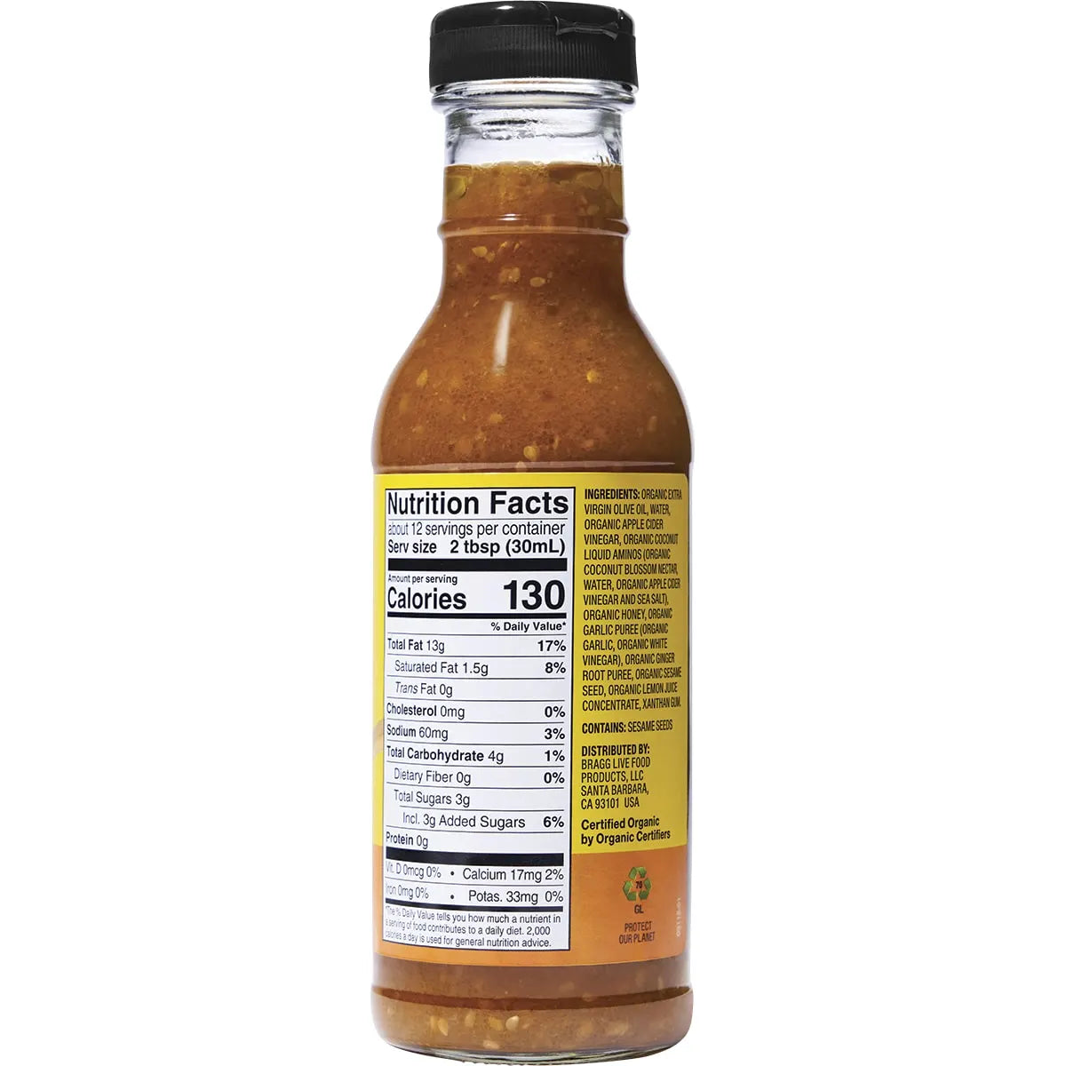 Organic Ginger & Sesame Dressing & Marinade 354ml