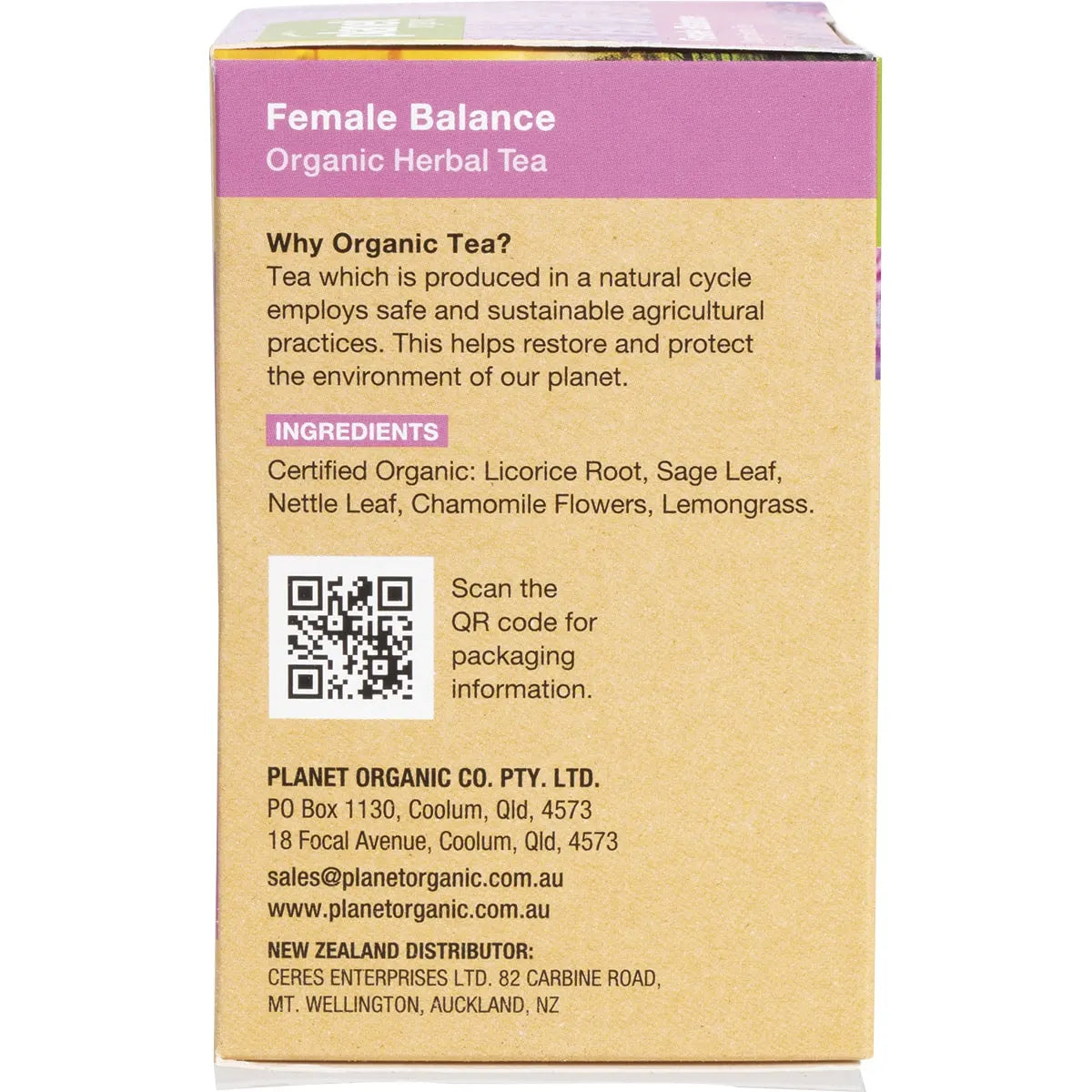 Female Balance Herbal Tea Bags 25pk4