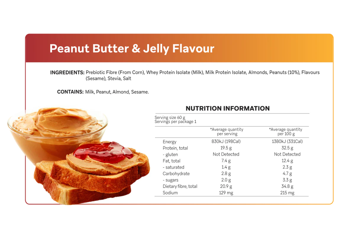 Peanut Butter & Jelly Flavour Smart Protein Bar 60g