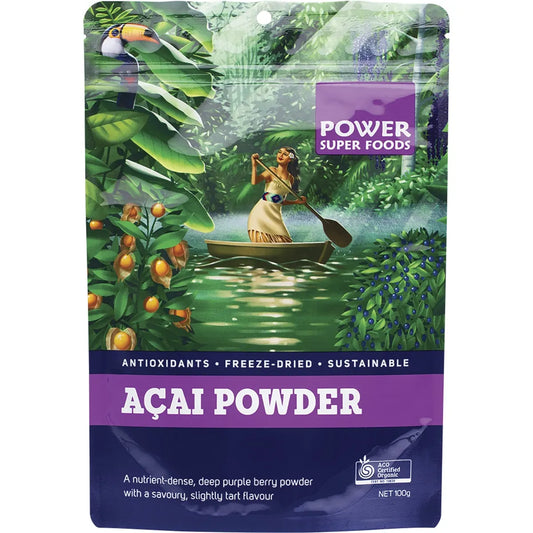 Power Super Foods
Acai Powder Certified Organic 100g