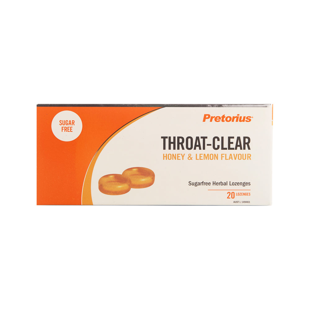 Throat-Clear Lozenges Honey & Lemon 20 Pack