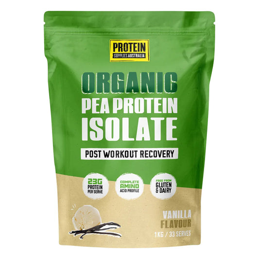 Protein Supplies Australia
Pea Protein Isolate Vanilla 1kg