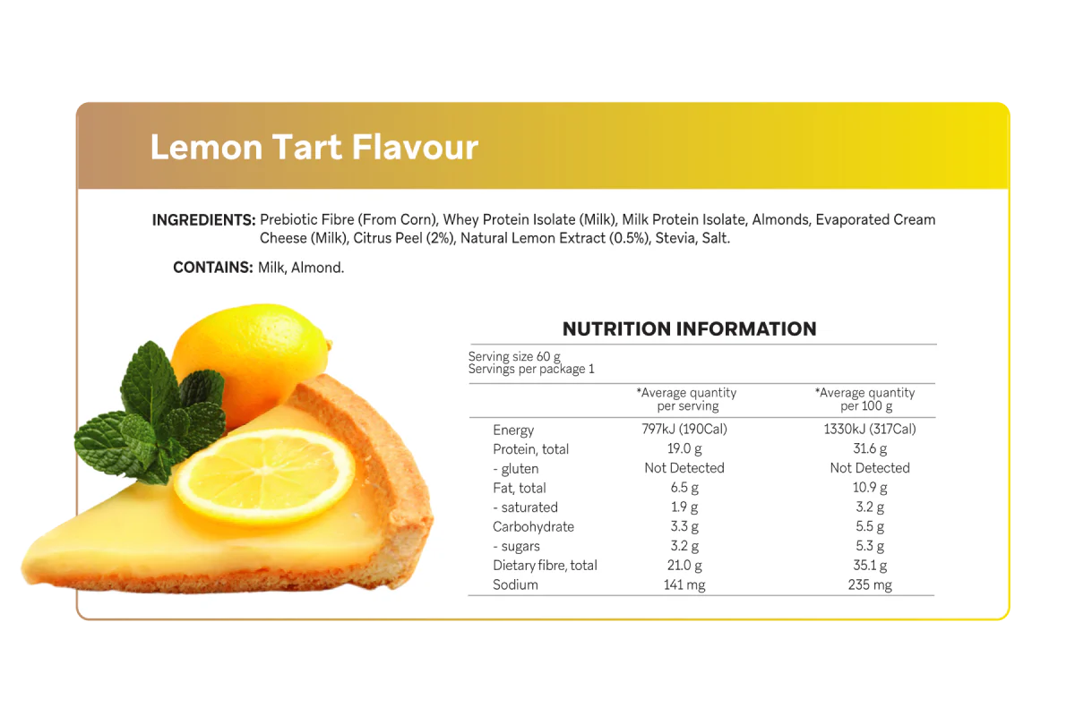 Lemon Tart Flavour Protein Bar 60g