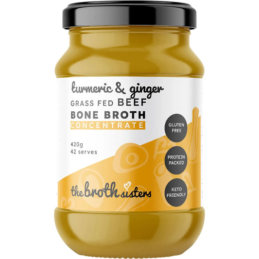 The Broth Sisters
Beef Bone Broth Concentrate Turmeric & Ginger 420g
