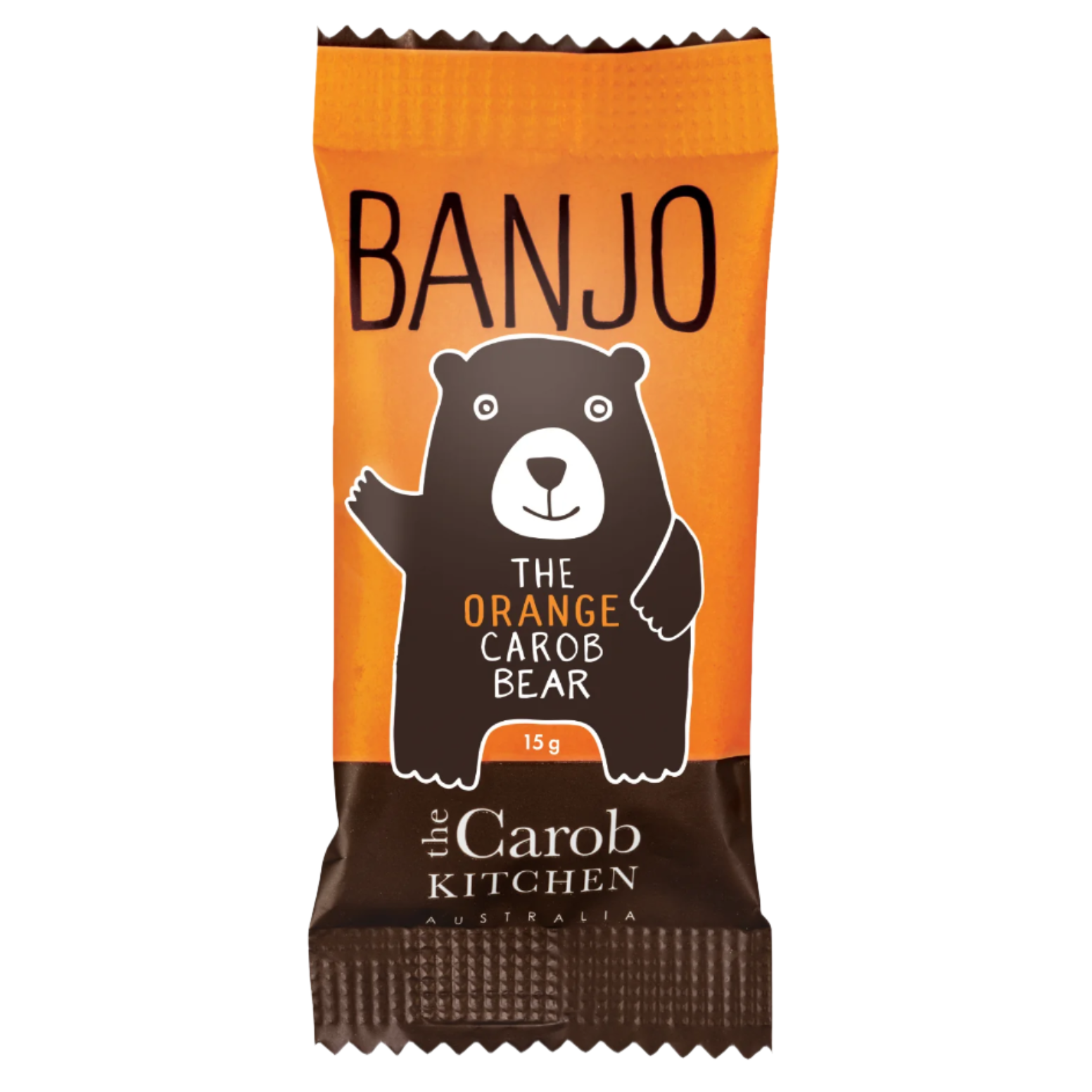 The Carob Kitchen Carob Banjo Bear Orange 50x15g