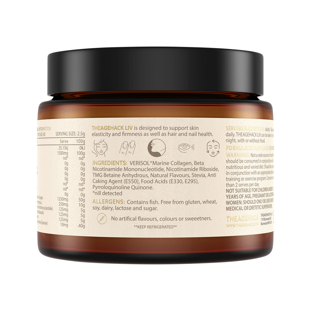 Theagehack LIV Natural Berry Flavour 150g