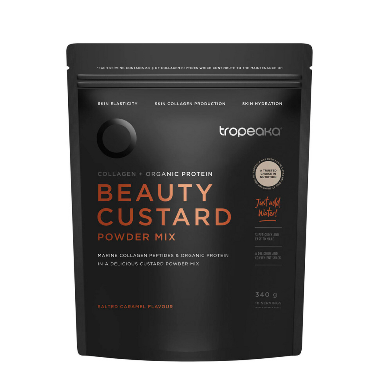 Tropeaka Beauty Custard Salted Caramel | 340g