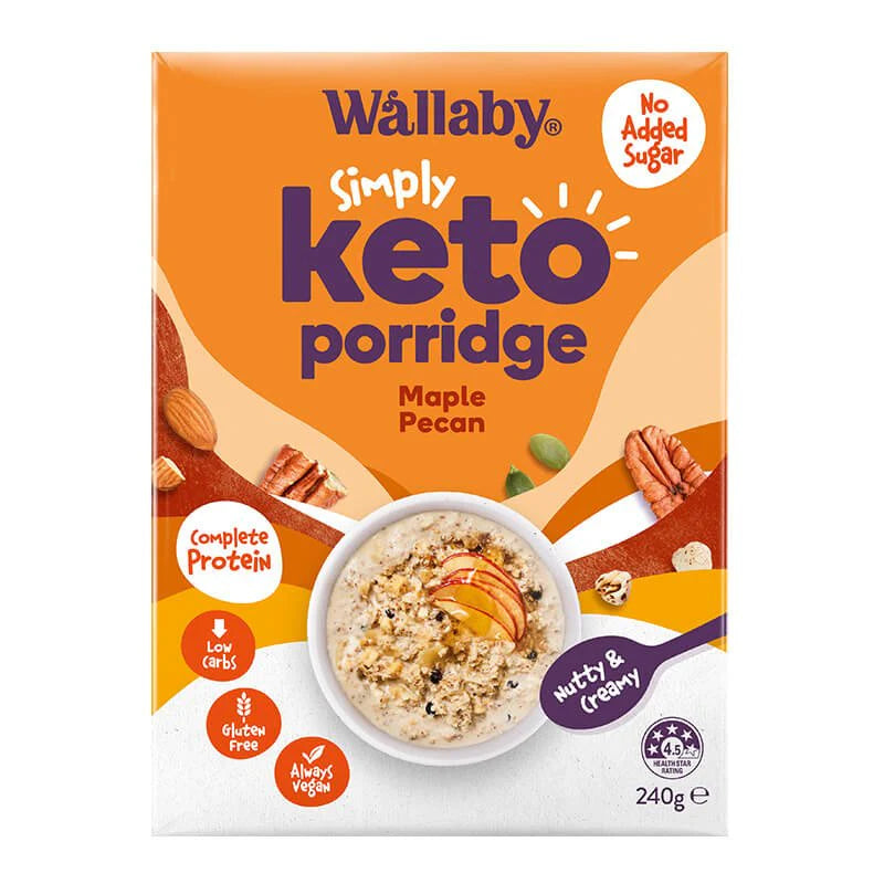 Wallaby Porridge Keto Maple Pecan 240g