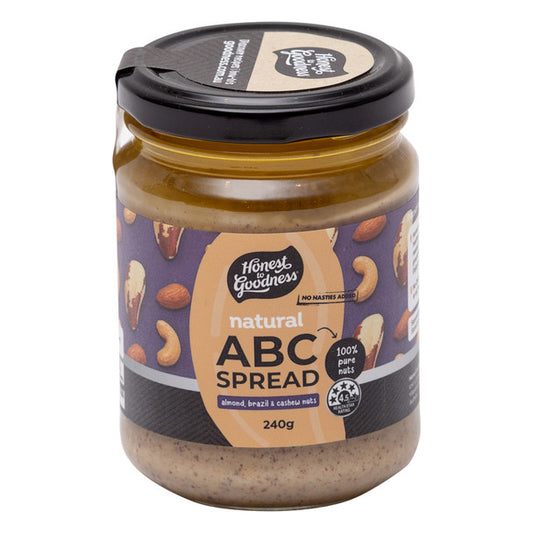 ABC Almond, Brazil & Cashew Spread Front