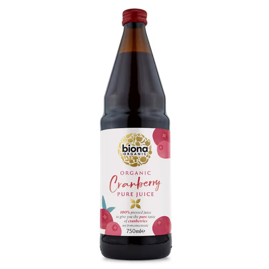Organic Pure Cranberry Juice 750ml