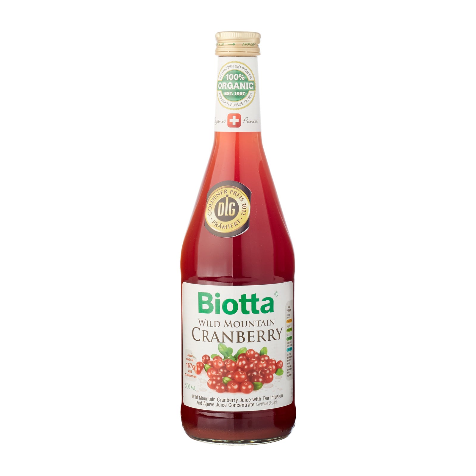 Biotta Juice Wild Mountain Cranberry 500ml