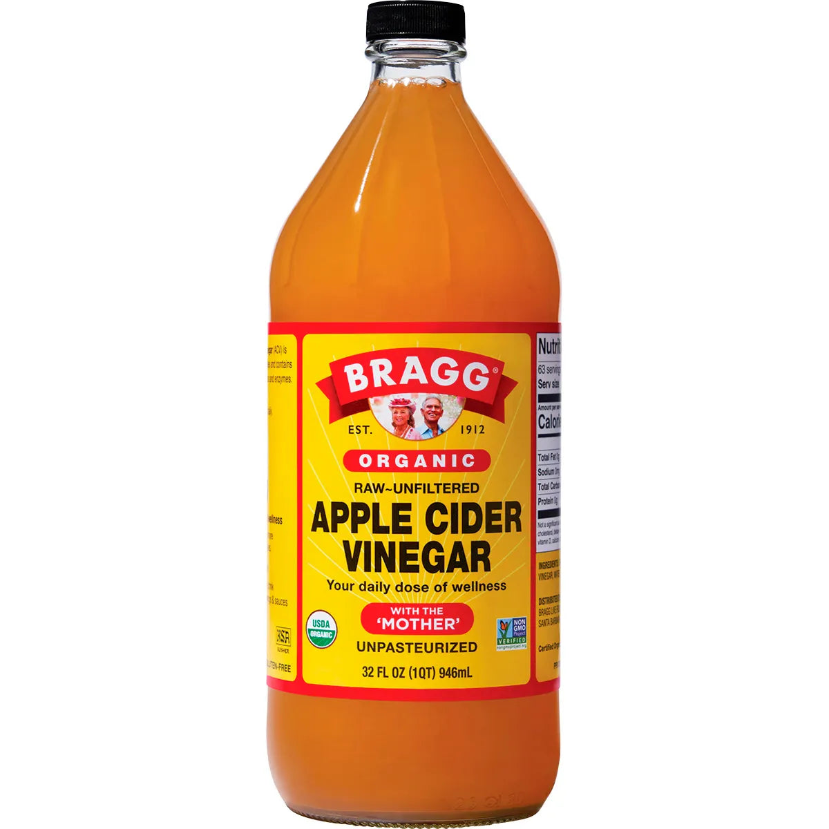 Bragg
Apple Cider Vinegar Unfiltered with The Mother 946ml