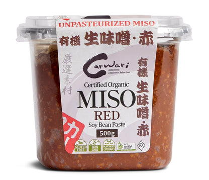 Organic Miso Soybean Paste Red 500g front