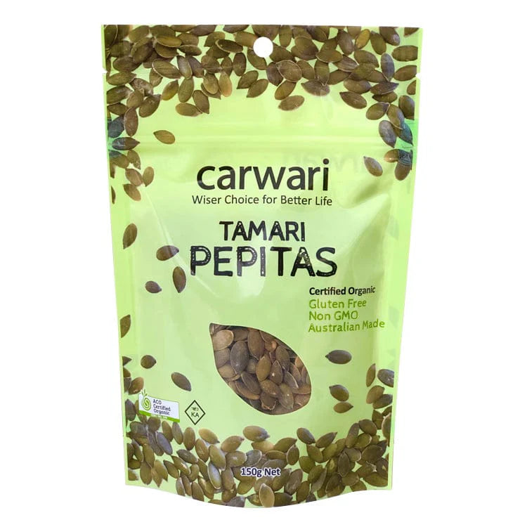 Organic Tamari Roasted Pepitas 150g