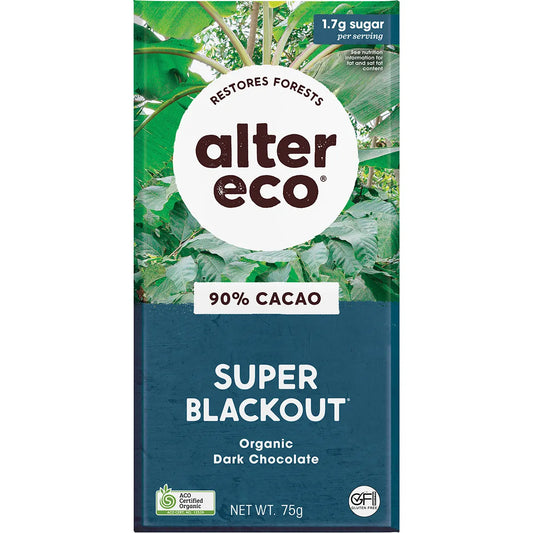 Super Blackout - Organic 90% Dark Chocolate 75g