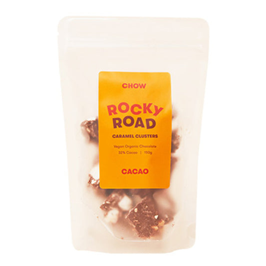 Chow Cacao
Chocolate Chunks - Rocky Road Caramel 150g