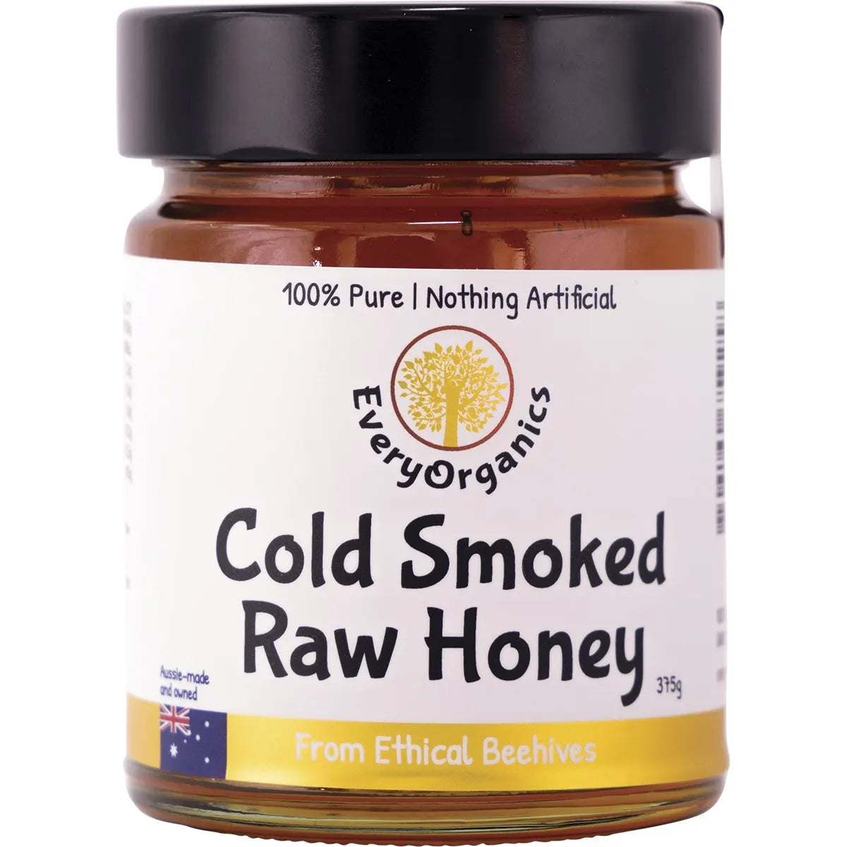 Cold Smoked Raw Honey From Ethical Beehives 375g1