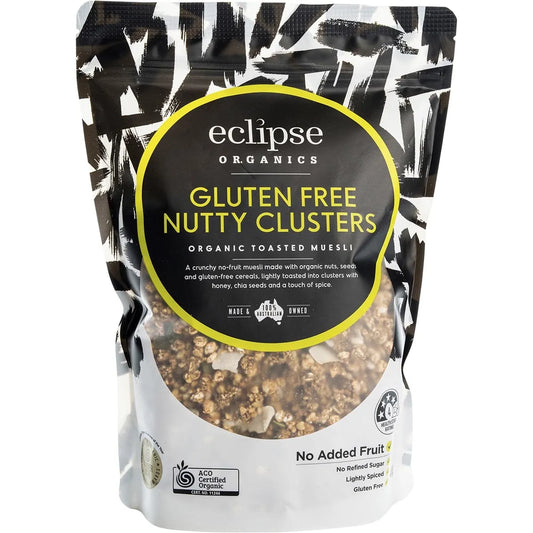 Eclipse Organics
Muesli Gluten Free Nutty Clusters 400g