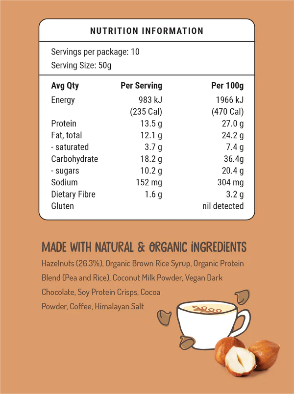 Hazelnut Mocha Protein Bar 50g4