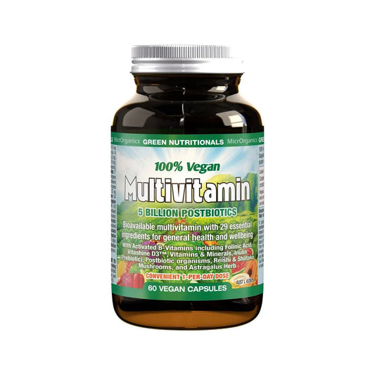 GREEN NUTRITIONALS 100% VEGAN MULTIVITAMIN 60VC