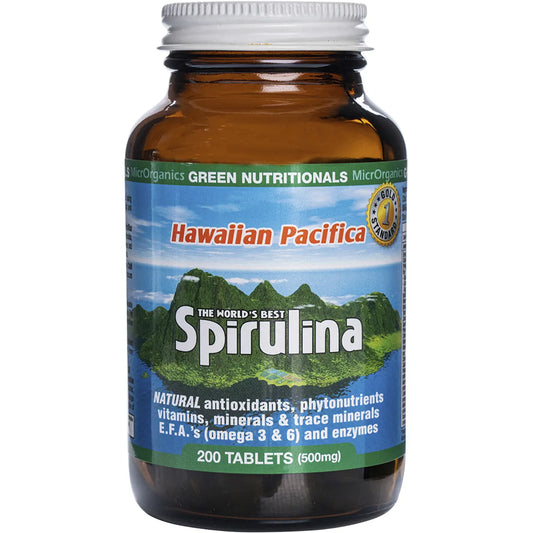 Hawaiian Pacifica Spirulina Tablets 500mg 200 Tabs1