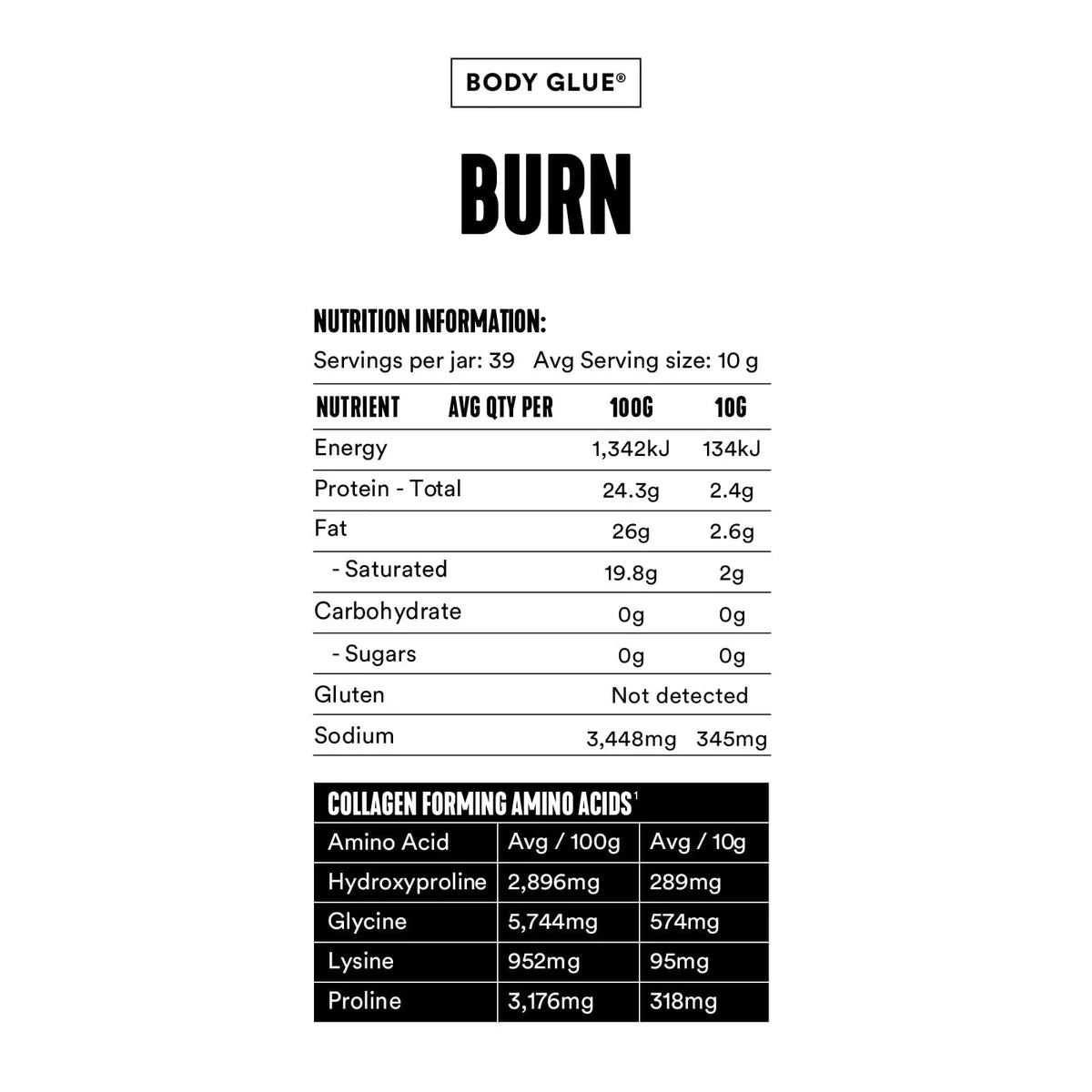 Bone Broth Body Glue Burn 390g4