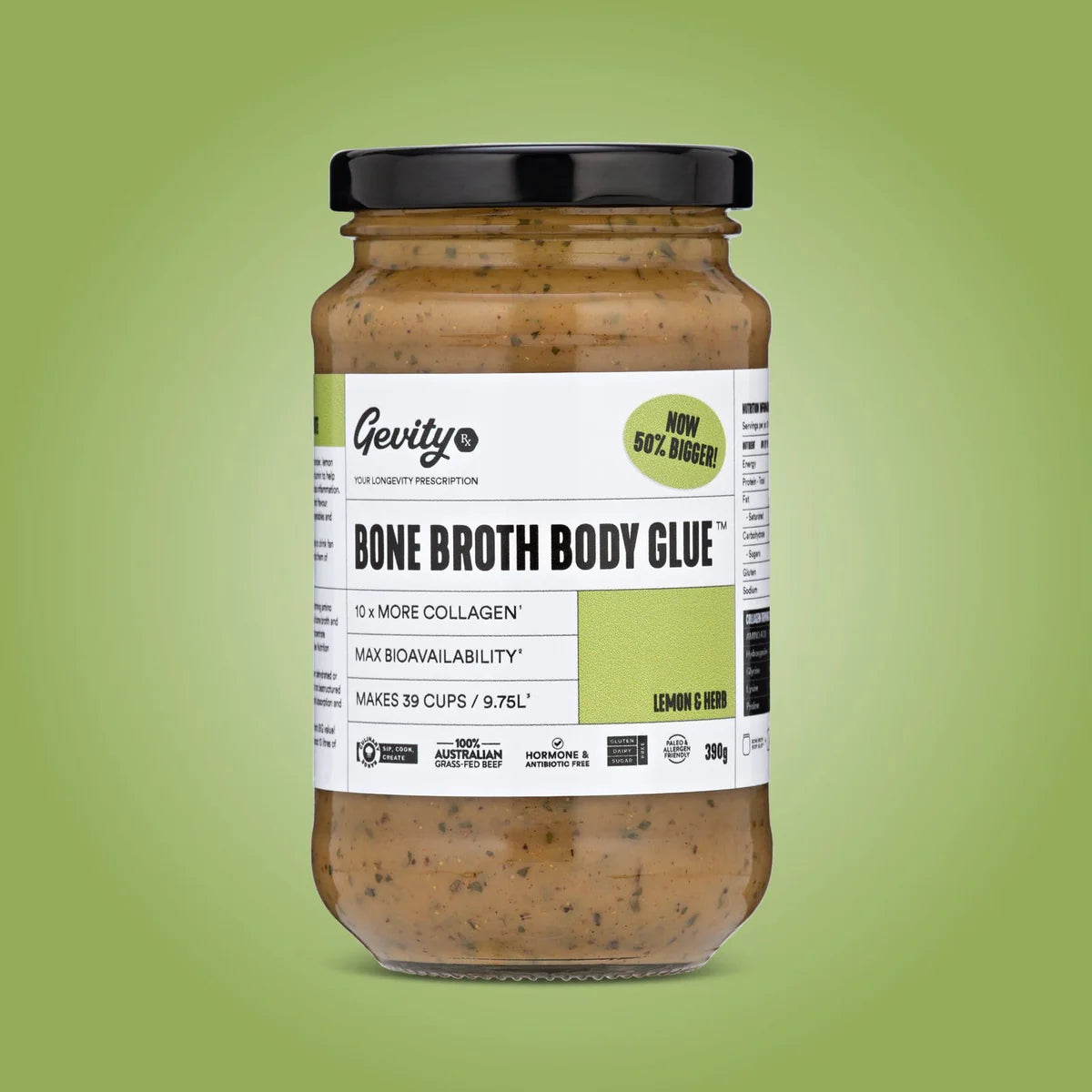 Bone Broth Body Glue Lemon & Herb 390g3